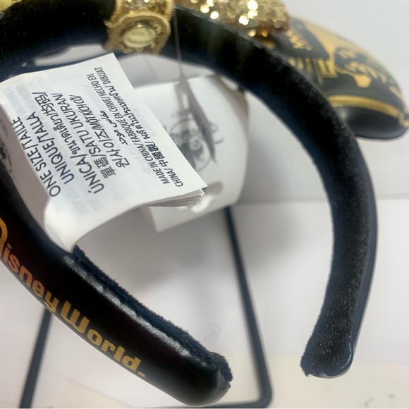 NWT. Disney Park Icons Ear Headband with Removable gold sequin Bow. - Picture 5 of 12